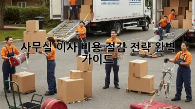 사무실 이사, 비용 절감 전략 완벽 가이드