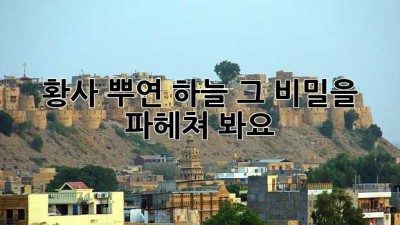 황사 뿌연 하늘, 그 비밀을 파헤쳐 봐요!
